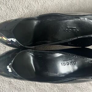 Gucci Women's Shiny Black Heels